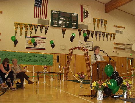 14 June 2003 - Peg's last high school graduation!